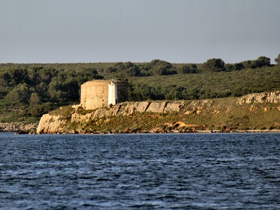 Tower of the island of Ses Sargantanes