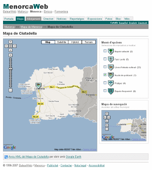 Menorca map update