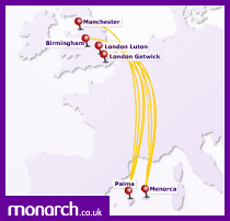 Monarch: oferta de vols d'hivern per al 2011 i el 2012