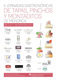 Days of tapas, brochettes and amuse-gueules of Menorca 2011